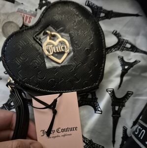 Juicy Couture Black Heart-Shaped Bag